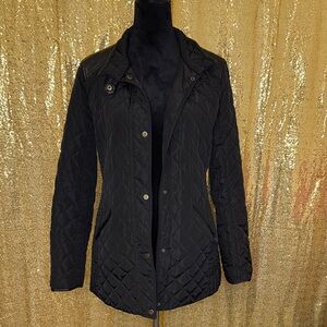 Ralph Lauren Black Quilted Utility Jacket